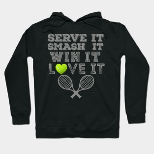 Serve It Love It Tennis Hoodie